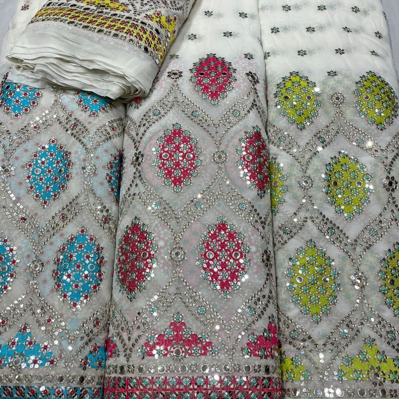 Pure Georgette Embroideries 54"