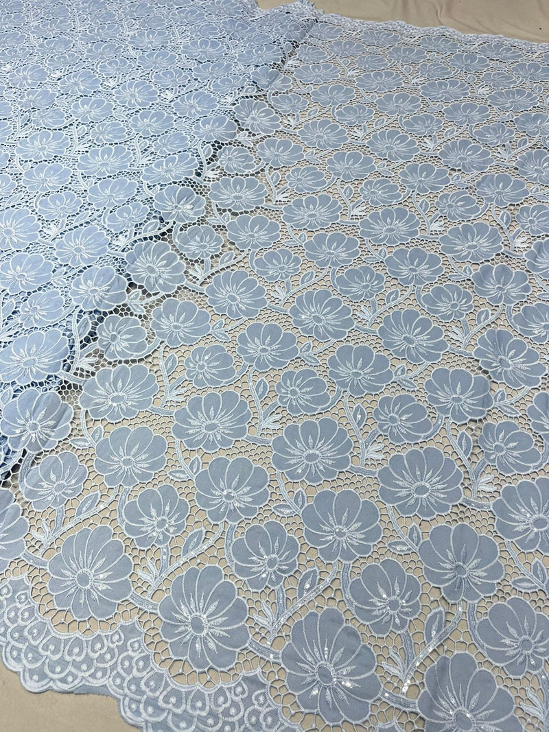 Imported Crepe + cutwork 60"