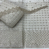 Pure Georgette 54 & 43 inches and Net 44 inches Embroidery Combinations