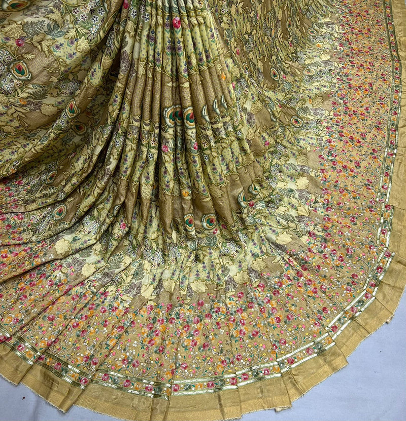 Pure dola silk jacquard fabric