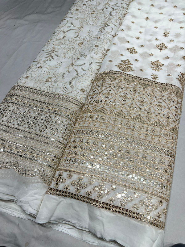 Pure Georgette Embroidery