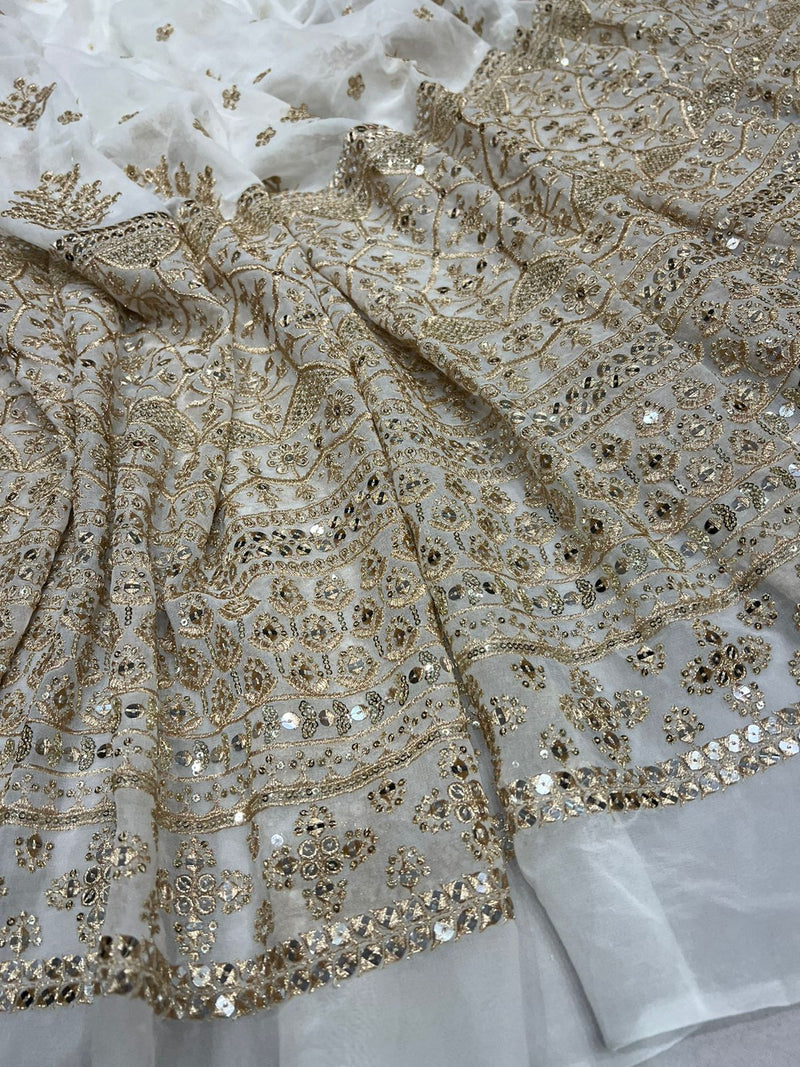 Pure Georgette Embroidery