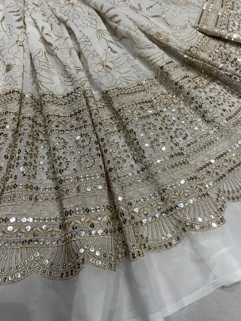 Pure Georgette Embroidery