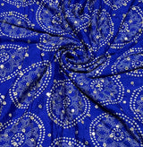 Pure Chinon Bandhni Print Embroidery