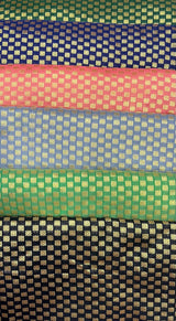 Handloom Paudhi Pure Zari Booti Banarsi Fabric