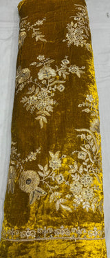 Pure Mukhmul Velvet Embroidery