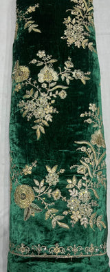 Pure Mukhmul Velvet Embroidery