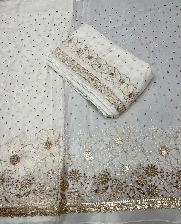 Pure Georgette Embroidery