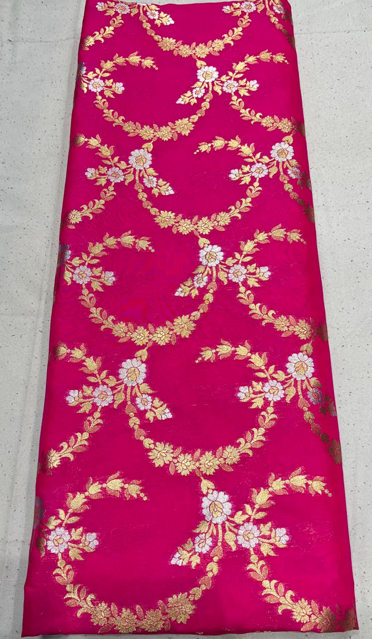 Pure Two Tone Zari Handloom Brocade