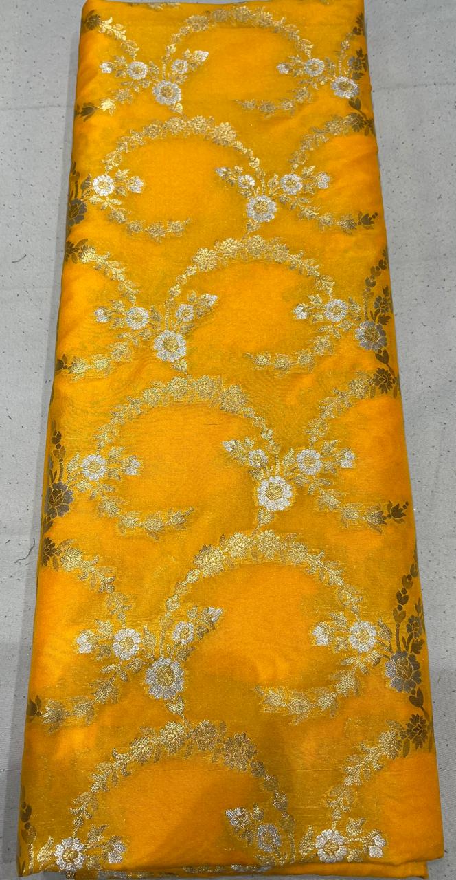 Pure Two Tone Zari Handloom Brocade