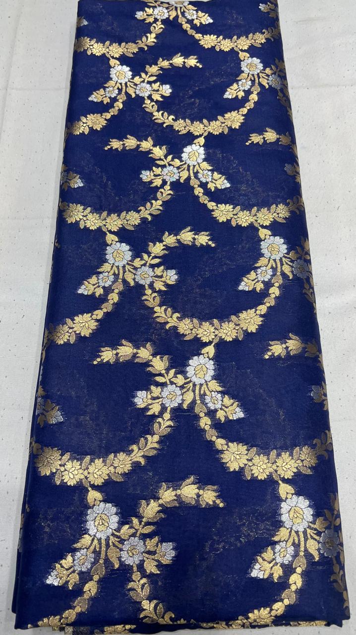 Pure Two Tone Zari Handloom Brocade