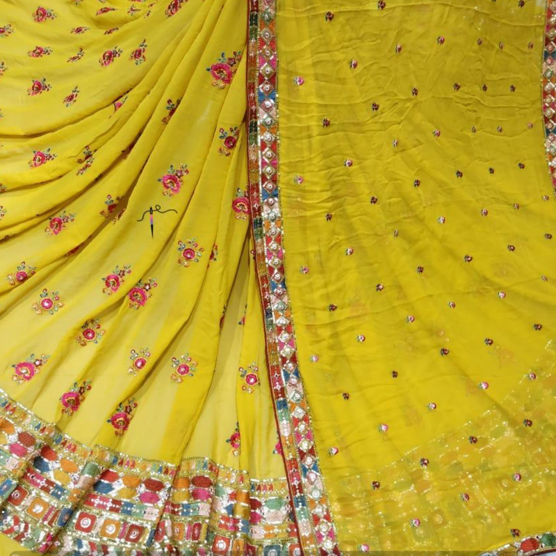Pure Georgette 54" shirt and dupatta 2.5 MTR combinations