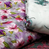 Semi Soft Cotton Silk Prints , Width 44"