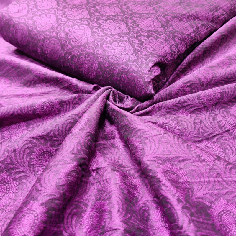 Banarasi Raw Silk , Width : 44"