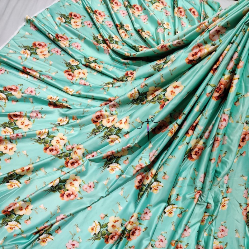 Heavy Duchess Satin Prints , Width : 58"