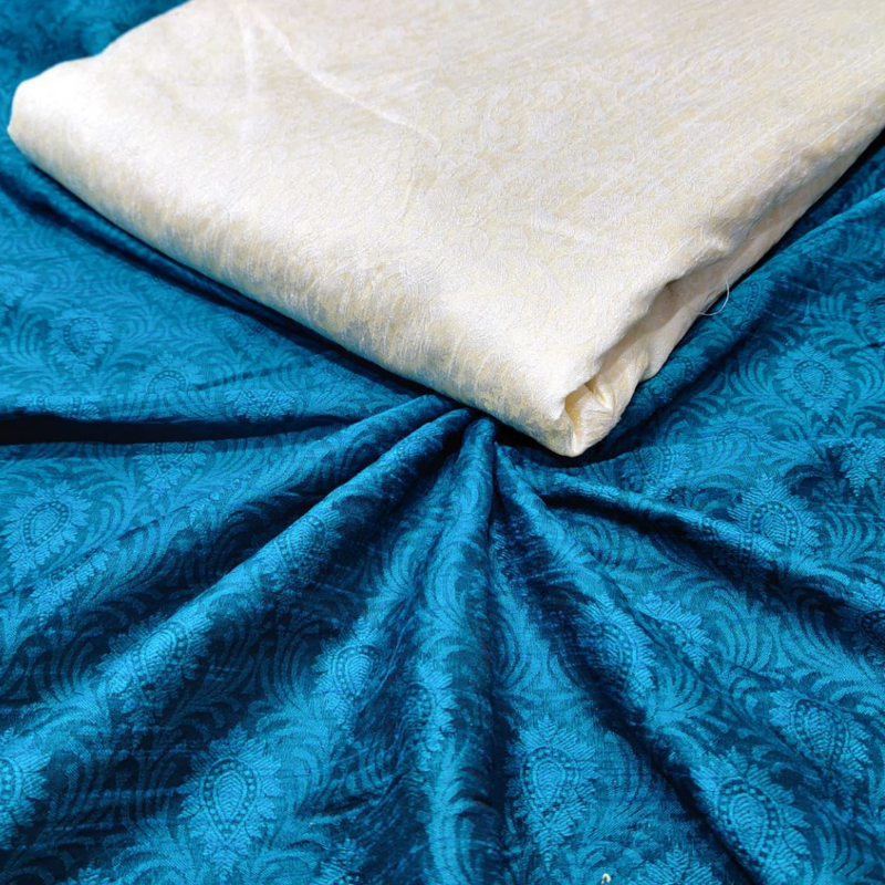 Banarasi Raw Silk , Width : 44"