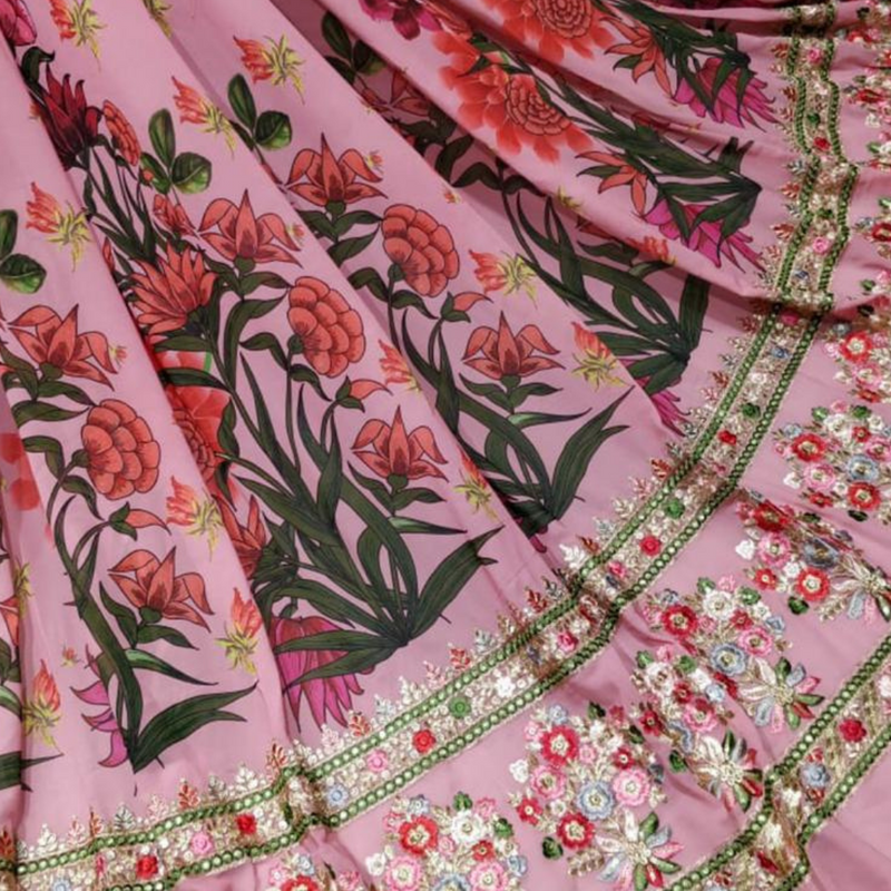 Georgette Embroidery, Width-54" Inch