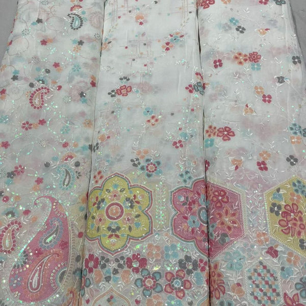 Pure Georgette Embroideries 54"