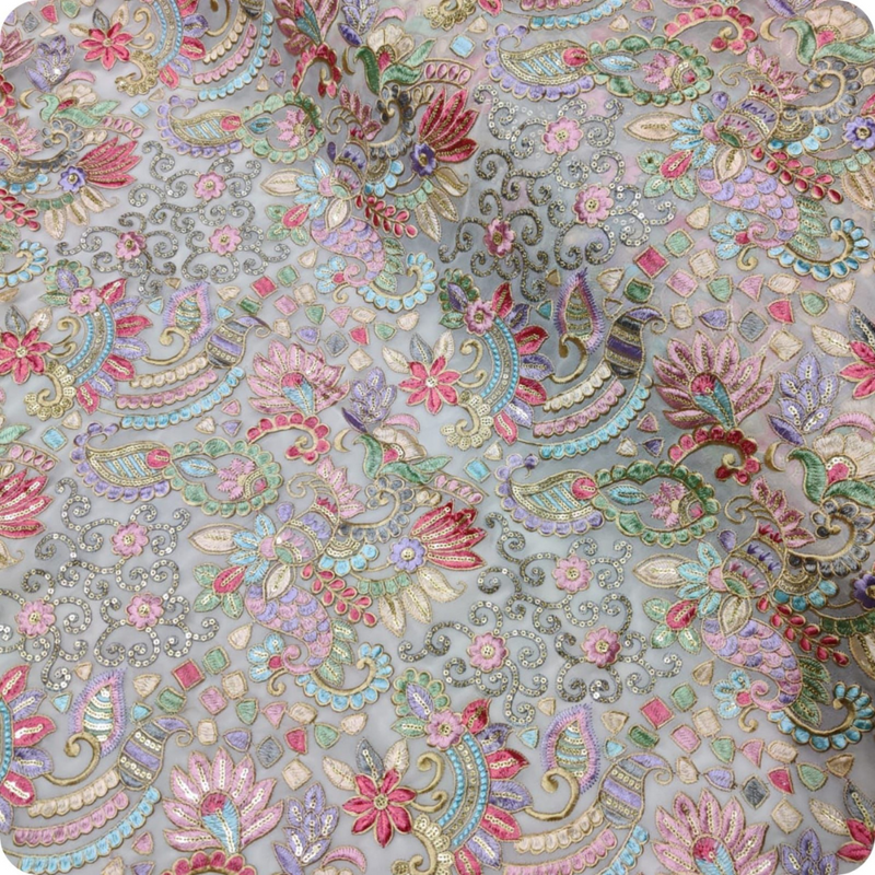 Georgette Embroideries 44"