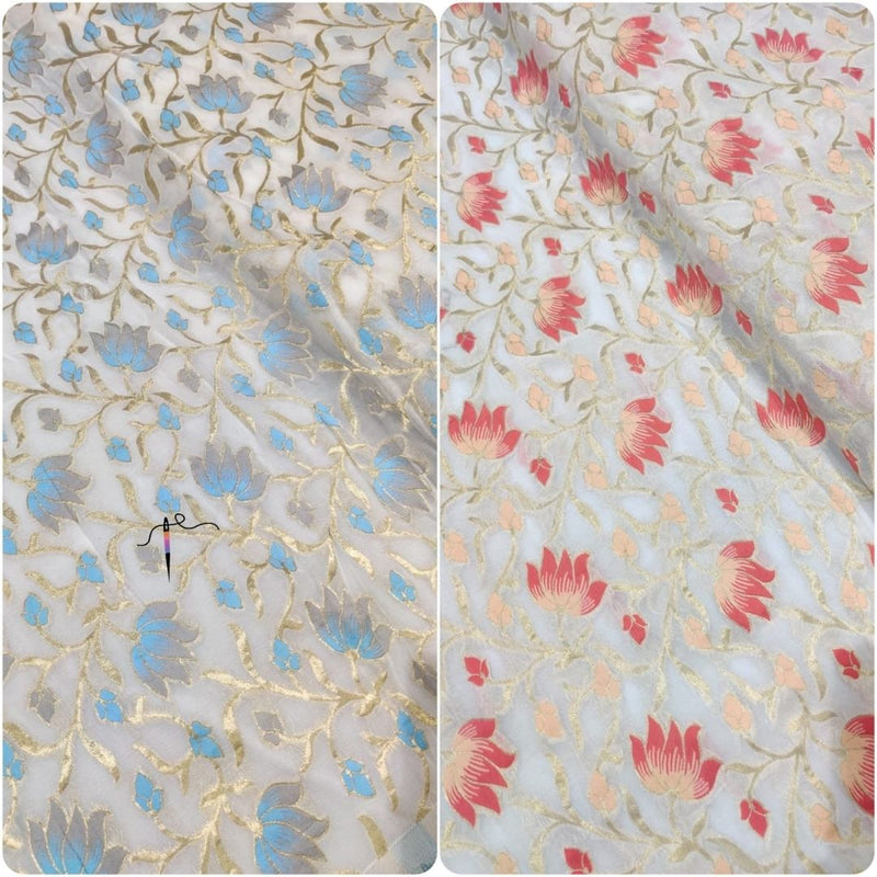 Pure Georgette Embroideries 44”