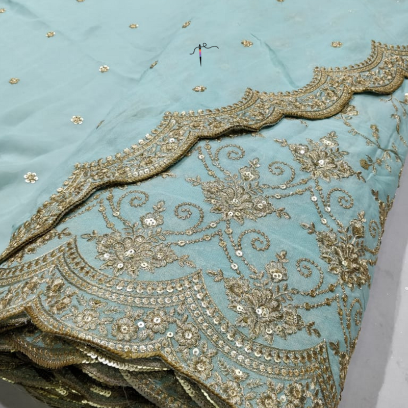 Pure Georgette Embroideries, Width - 54" & 44"