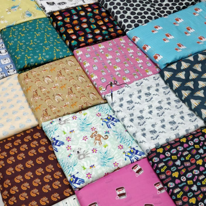 Pure Cotton Prints, Width 44"