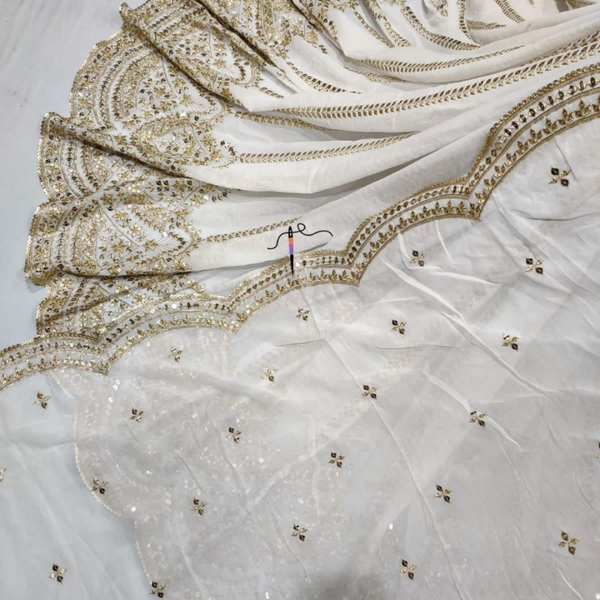 54" and 44" Pure Georgette Embroideries Combinations