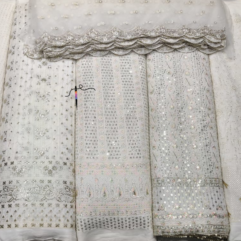 Pure Georgette 54" and Nett 44" Combinations