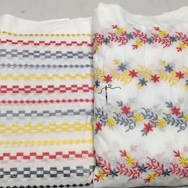 Pure cotton Embroideries combination