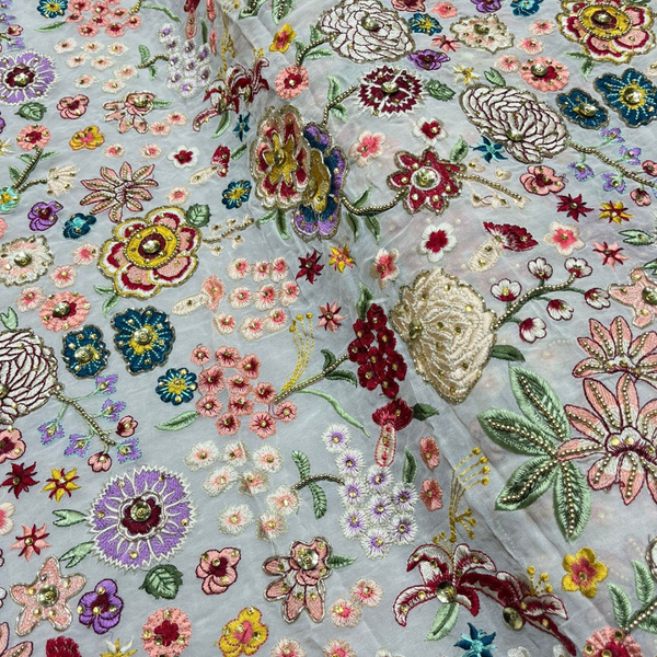 Pure Georgette Embroideries