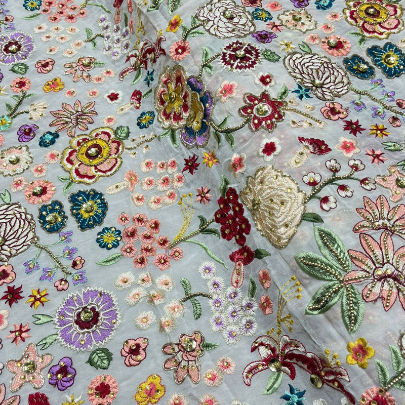 Pure Georgette Embroideries