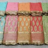 Pure Georgette Embroideries 54" & 44" Combinations