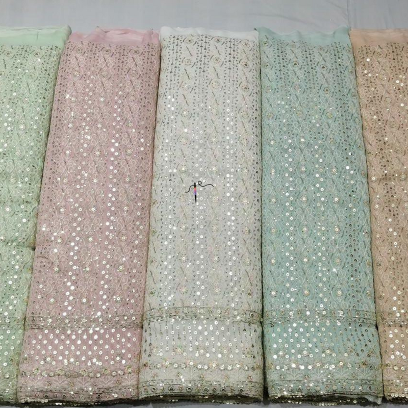 Pure Georgette Embroideries, 54"