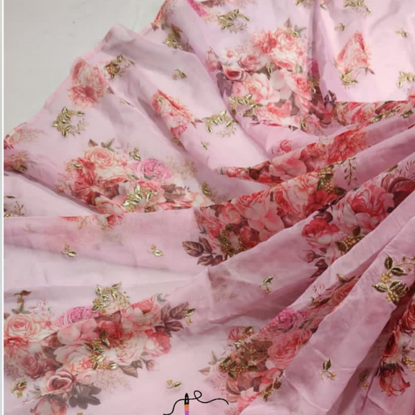 Organza , Width : 44"