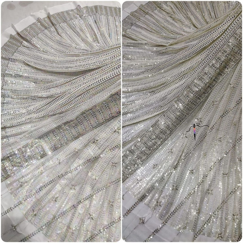 Pure Georgette Embroideries 54'',44'' combination