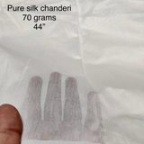 Pure Silk Chanderi , 44”