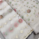 Pure Georgette and Nett Embroideries 44" Combinations