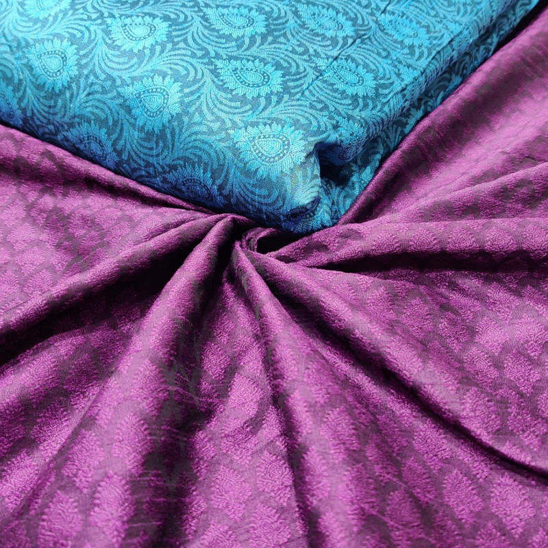 Banarasi Raw Silk , Width : 44"