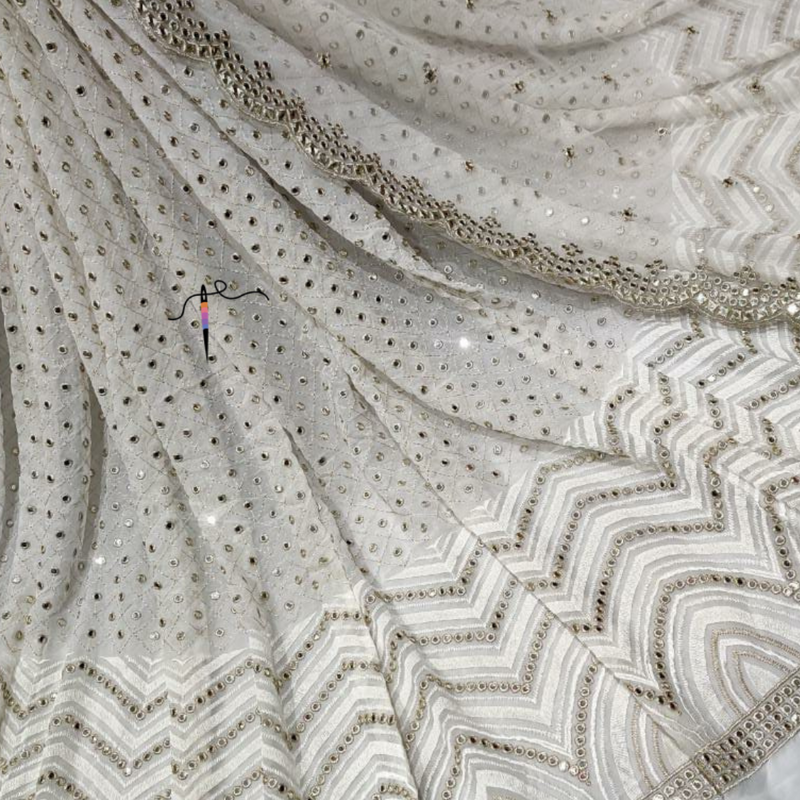 Pure Georgette 54'' and Nett 44'' Embroideries