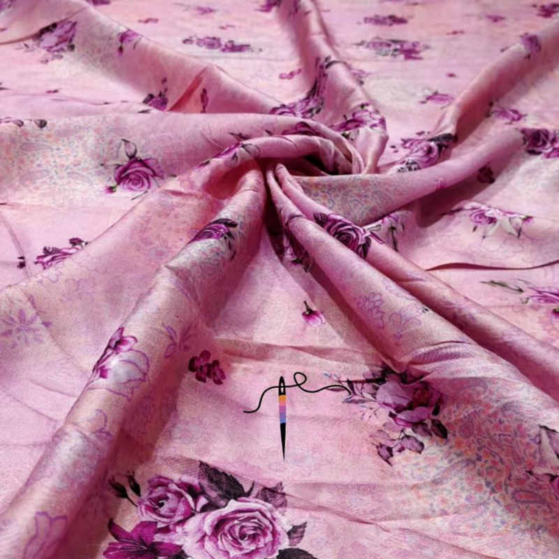 Soft & Pure Silk Slub Prints, Width 44"