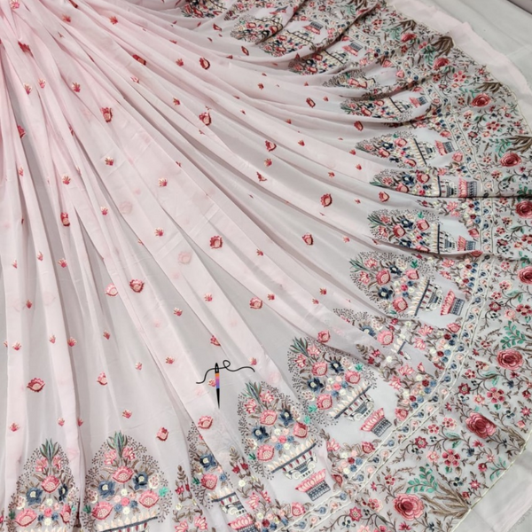 Georgette Embroided, Width : 56'' & 44''