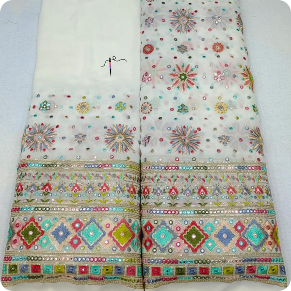 Georgette Embroideries , 44” Combinations