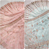 Pure Georgette and Organza Embroidery Combinations 54"