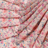 Pure Chanderi silk , Width : 44"