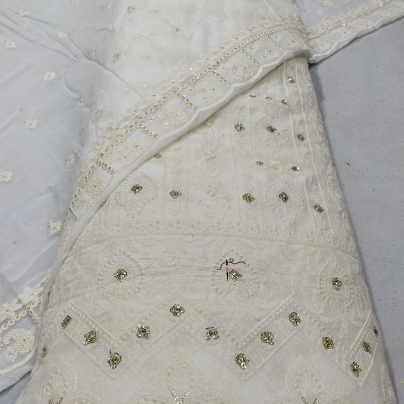 Pure Georgette Embroideries 54”