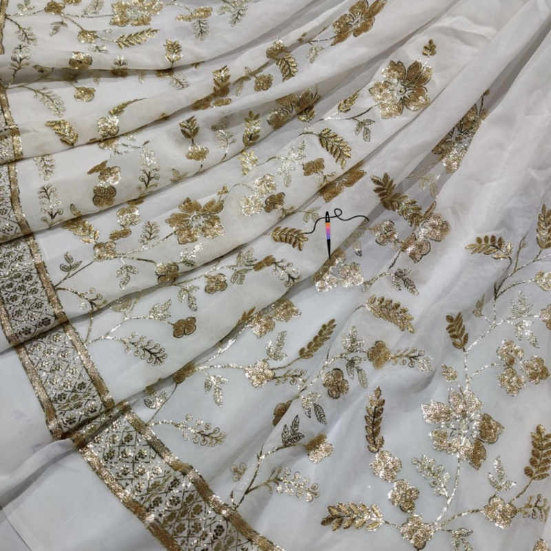 Pure Georgette , Width : 54"