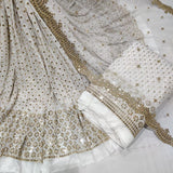 Pure Georgette and Nett Embroideries 44" Combinations