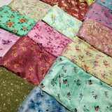 Soft & Pure Silk Slub Prints, Width 44"