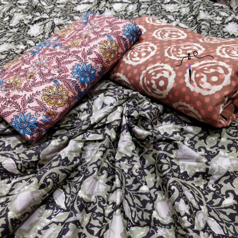 Pure Cotton and Rayon Prints 44"