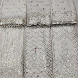 Georgette 54” combination Nett embroideries 44”